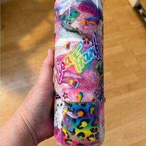 Lisa Frank Rainbow Leopard Insulated Tumbler Handmade
